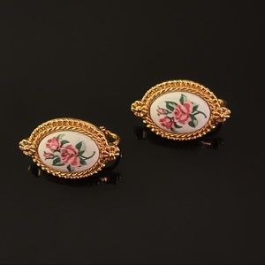 ✨Elegant VTG Enamel Retro Clip On Earrings